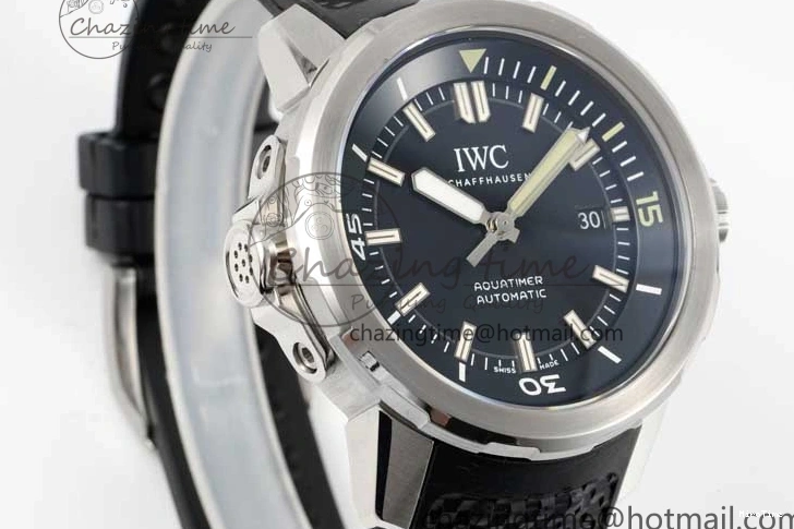 MIROTIME 1229 TechFriendly Aquatimer SS IW3290 RSF 1:1 Best Edition Black Dial on Black Rubber Strap A 7076